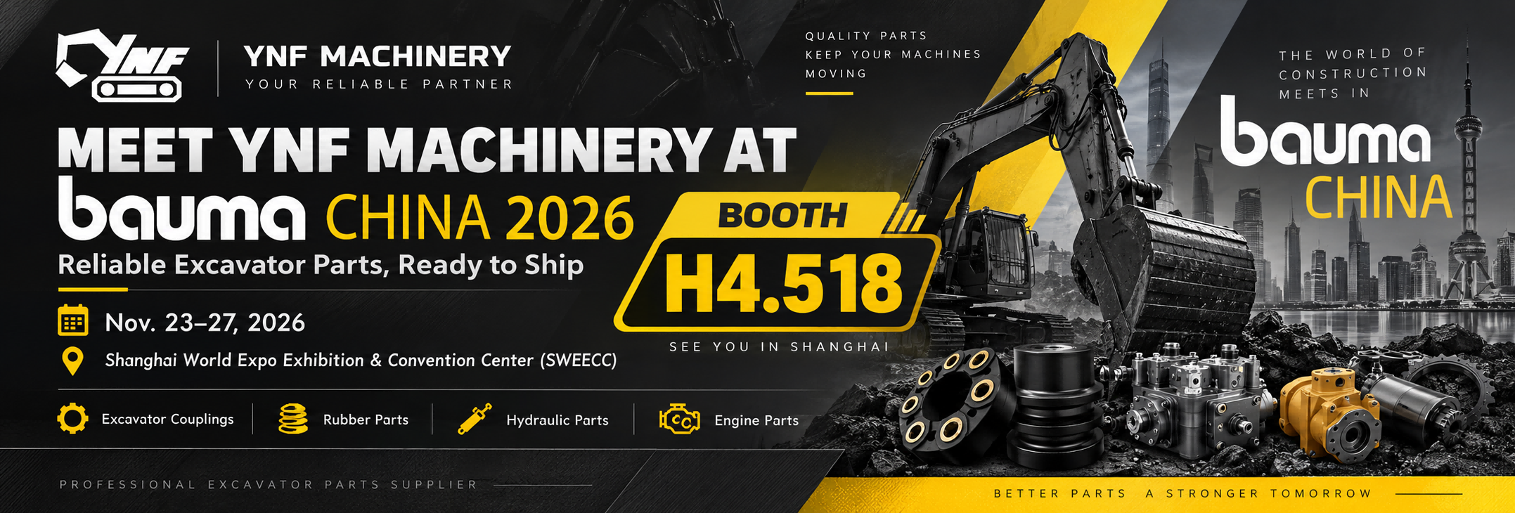 Τελευταία εταιρικά blogs για Meet YNF Machinery at bauma CHINA 2026 – Visit Us at Booth H4.518