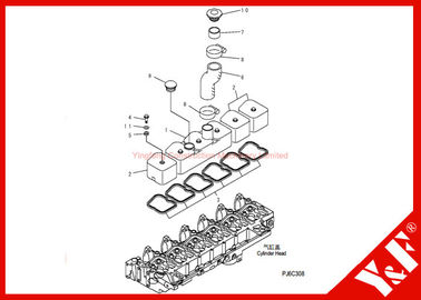 Αγορά Μέρη pc200-7 εκσκαφέων της KOMATSU 6732-11-8181 μηχανή ΜΑΝΙΚΩΝ 6130-12-8610 ΚΑΠ 6D102 ΣΤΟΛΙΣΜΑΤΩΝ 6130-12-8720 online manufacture