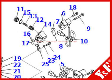 PC300 - πειραματική βαλβίδα 8 702-21-57500 για PC350 - κύρια υδραυλική αντλία 8