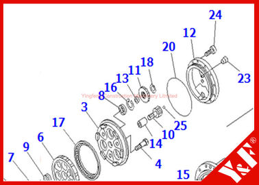 Μέρη εκσκαφέων BR210 BR200 KOMATSU, εργαλείο Assy TZ263B1104-00 TZ263B1204-00 rv