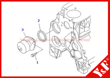 Χαμηλού θορύβου υδραντλία Assy 6735-61-1501 6735-61-1502 μερών εκσκαφέων